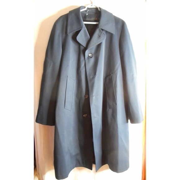 JCPenney Other - Vintage Men's Blue 42R Zip in Liner / Lined Mens Trench Coat Overcoat JCPenney